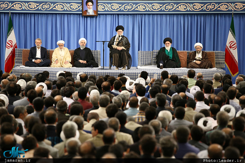 دیدار مسئولان نظام و سفرای کشورهای اسلامی با رهبر معظم انقلاب
