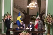 ایران و سوئد پنج سند همکاری امضاء کردند 