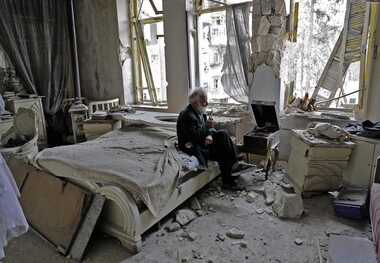عکس/ در کوچه پس کوچه های ویران حلب