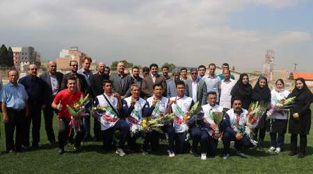 استقبال از قهرمانان والیبال ساحلی کارگران جهان درگلستان