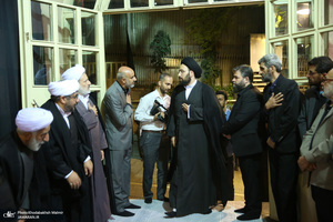 مراسم چهلمین روز مرحوم آیت الله صانعی در حسینیه جماران