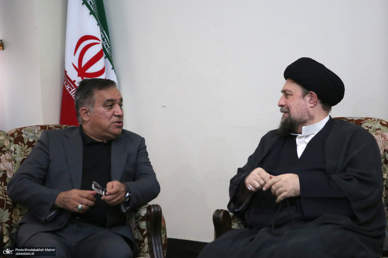 دیدار علی تاجر نیا سرپرست باشگاه استقلال با سید حسن خمینی
