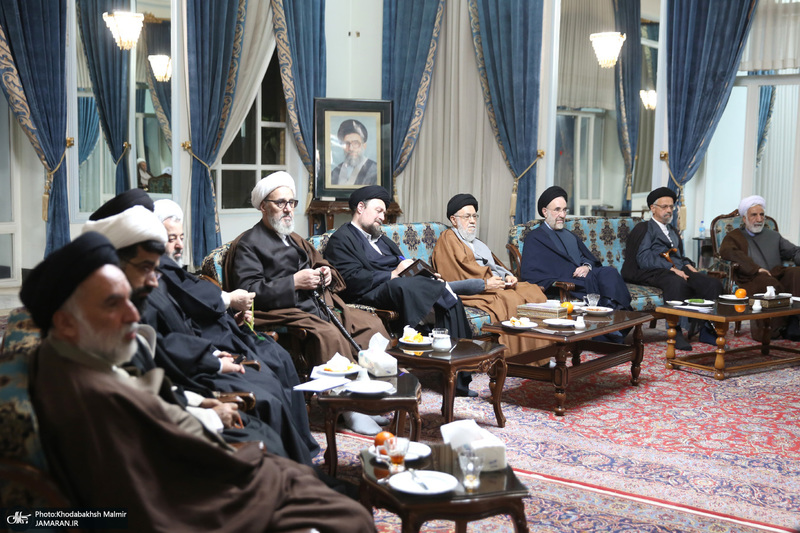 دیدار مجمع روحانیون مبارز و مجمع محققین حوزه علمیه قم با سید حسن خمینی