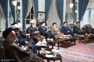 دیدار مجمع روحانیون مبارز و مجمع محققین حوزه علمیه قم با سید حسن خمینی