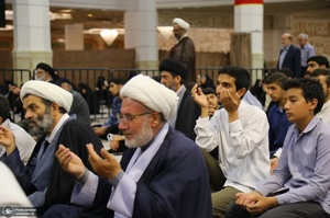 مراسم بزرگداشت آیت الله العظمی شبیری زنجانی (ره) توسط آیت الله للعظمی مکارم شیرازی
