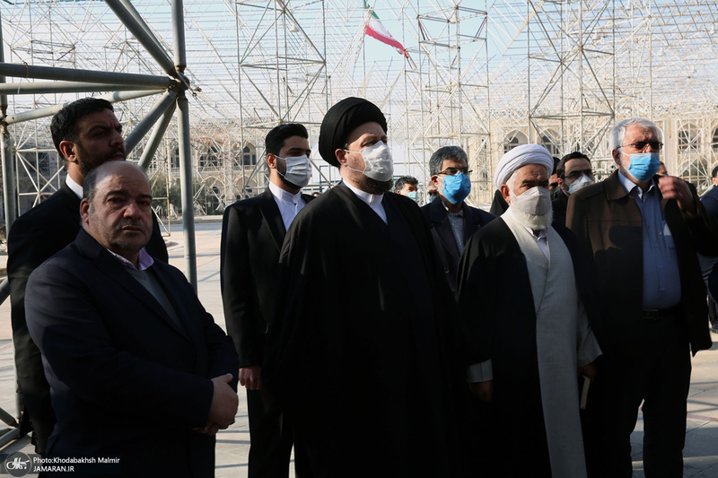 مراسم تشییع و خاکسپاری سید احمد میریان در حرم مطهر امام خمینی