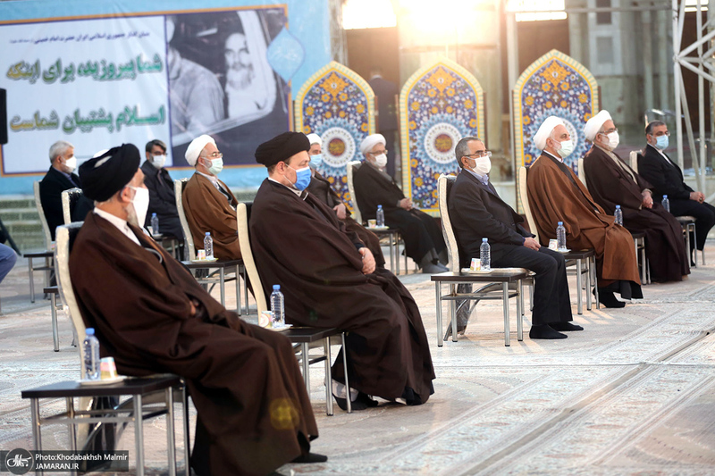 تجدید میثاق رئیس قوه قضاییه و مسئولان قضایی با آرمان‌های امام خمینی(س)