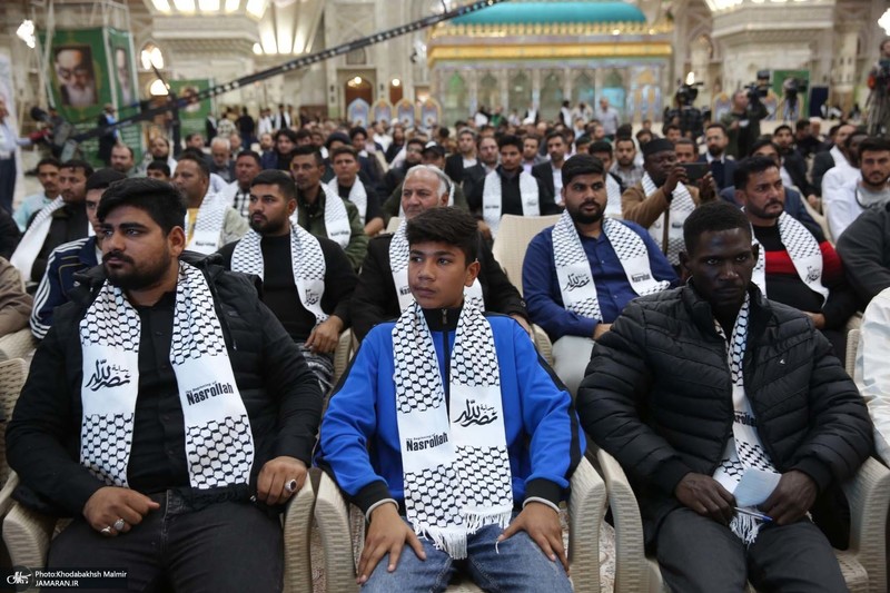 مراسم چهلم شهید سیدحسن نصرالله و سرلشکر نیلفروشان در حرم امام خمینی (س)