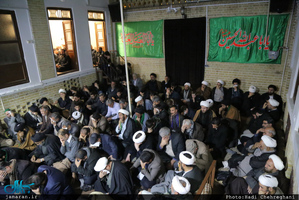 مراسنم عزاداری شهات حضرت زهرا(س) در بیت تاریخی امام خمینی در قم