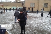 مدارس شهرستان زرندیه در نوبت عصر امروز به دلیل بارش برف تعطیل شد