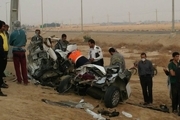 برخورد خودرو با تیر برق درنوشهر یک کشته برجای گذاشت
