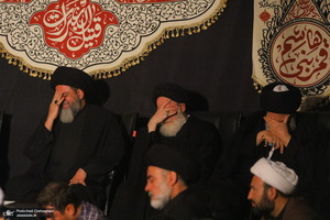 مراسم عزاداری دهه اول ماه صفر در بیت آیت الله شاه آبادی در قم‎