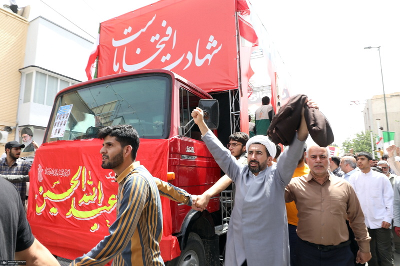 جمعه خشم و نصر و تشییع پنج شهید حمله رژیم صهیونیستی در قم