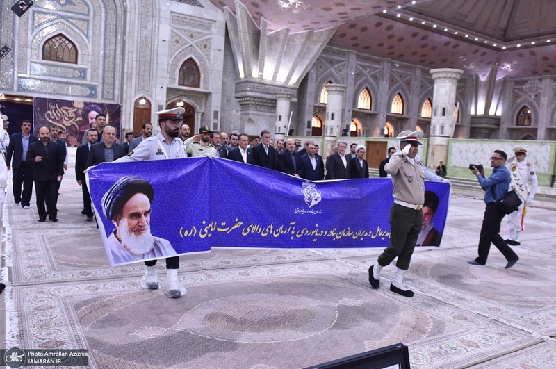 تجدید میثاق مدیرعامل و کارکنان سازمان بنادر و دریانوردی با آرمان های حضرت امام (س)