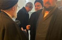 حضور سید حسن خمینی در منزل مرحوم آیت الله سید هاشم رسولی محلاتی