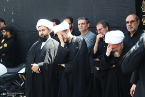دسته عزاداری شهادت امام عسکری (ع) با حضور آیت‌الله العظمی وحید خراسانی