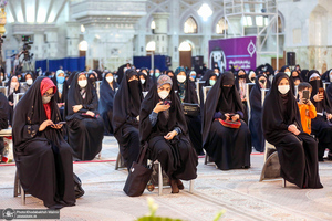 مراسم سالروز میلاد حضرت زهرا(س) و امام خمینی(ره) در حرم مطهر بنیانگذار جمهوری اسلامی ایران