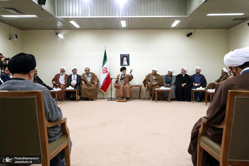 دیدار مسئولان دفتر تبلیغات اسلامی حوزه علمیه قم با رهبر معظم انقلاب اسلامی