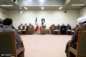 دیدار مسئولان دفتر تبلیغات اسلامی حوزه علمیه قم با رهبر معظم انقلاب اسلامی