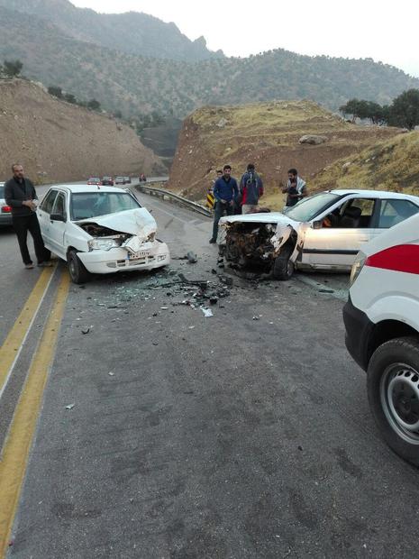 تصادف رانندگی در محور حمیل به اسلام آباد 2 کشته و چهار مصدوم به جای گذاشت