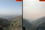 تصویری گویا از اوج آلودگی هوای تهران