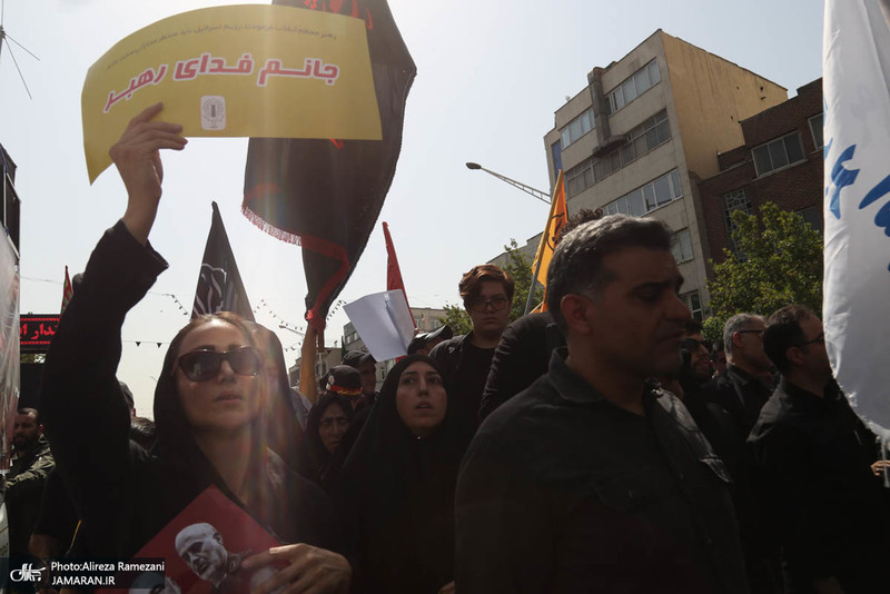 مراسم تشییع شهدای جنگ تحمیلی رژیم صهیونیستی در تهران-3