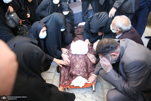 مراسم تشییع و خاکسپاری آیت الله جلالی خمینی(ره) در حرم امام خمینی(س)