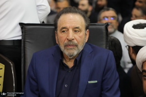 مراسم چهلم شهیدان لاریجانی در حرم مطهر حضرت معصومه (س) - محمود واعظی