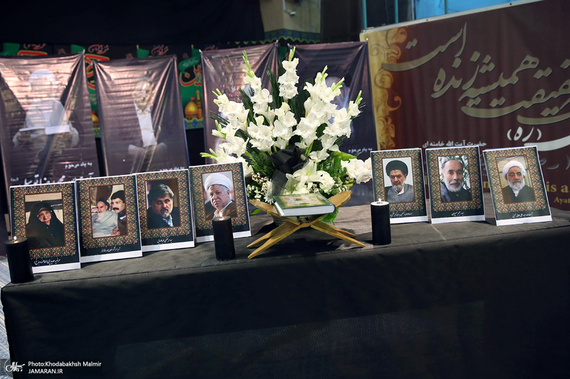 مراسم شام شهادت امام رضا(ع) و بزرگداشت علامه حکیمی در حسینیه جماران-1