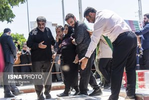 تشییع پیکر مطهر خانواده شهید حمله تروریستی رژیم صهیونیستی در ساری