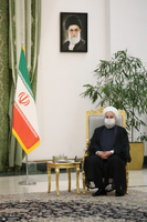 نشست خصوصی رییس جمهوری اسلامی ایران و نخست وزیر عراق