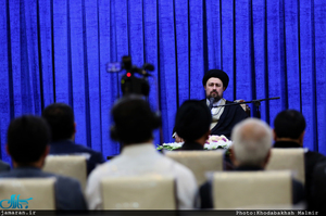 دیدار جمعی از مدیران آموزش و پرورش استان تهران با سید حسن خمینی