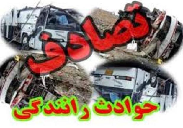 سانحه رانندگی درجاده کرج -چالوس 4مصدوم برجای گذاشت