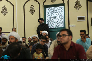 مراسم دعای پرفیض عرفه در محضر آیت الله امجد