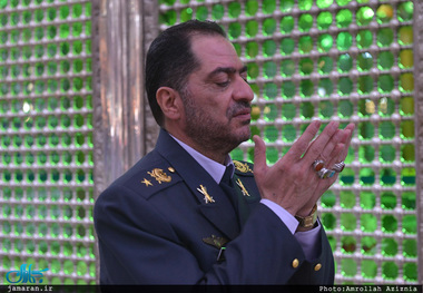 تجدید میثاق فرمانده جدید قرارگاه پدافند هوایی با آرمان‌های امام(س) 