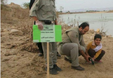 پرنده مهاجر در رودخانه مند دشتی رهاسازی شد