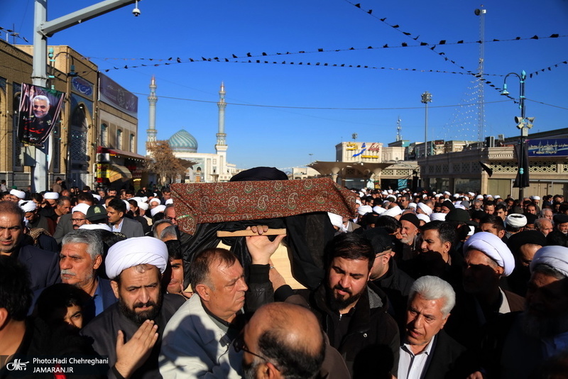 مراسم تشییع و خاکسپاری آیت الله سید هاشم رسولی محلاتی(ره) در قم