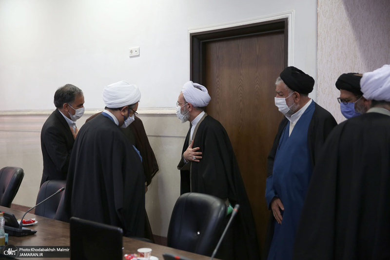 دیدار سرپرست موسسه تنظیم و نشر آثار امام خمینی(ره) با آیت الله اعرافی