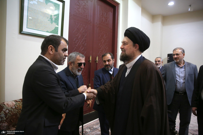 دیدار جمعی از جانبازان با سید حسن خمینی