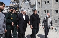 بازدید معاون اول رئیس‌جمهور از ساختمان‌های آسیب‌دیده نیروی انتظامی و اساتید سرو (5)