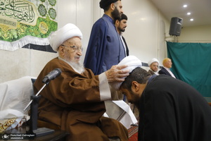 عمامه گذاری طلاب در روز میلاد پیامبر اکرم (ص) و امام صادق (ع) توسط مراجع تقلید