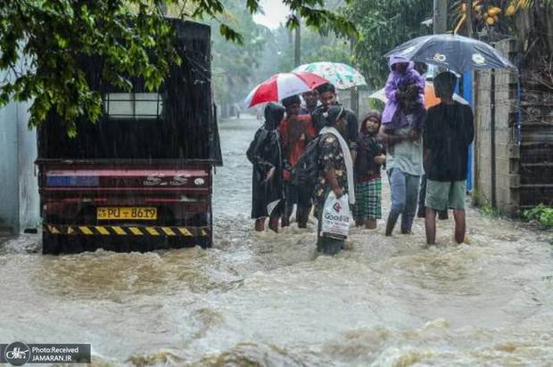 سیل و رانش زمین در سریلانکا ۴۰ کشته برجای گذاشت + عکس‌ها