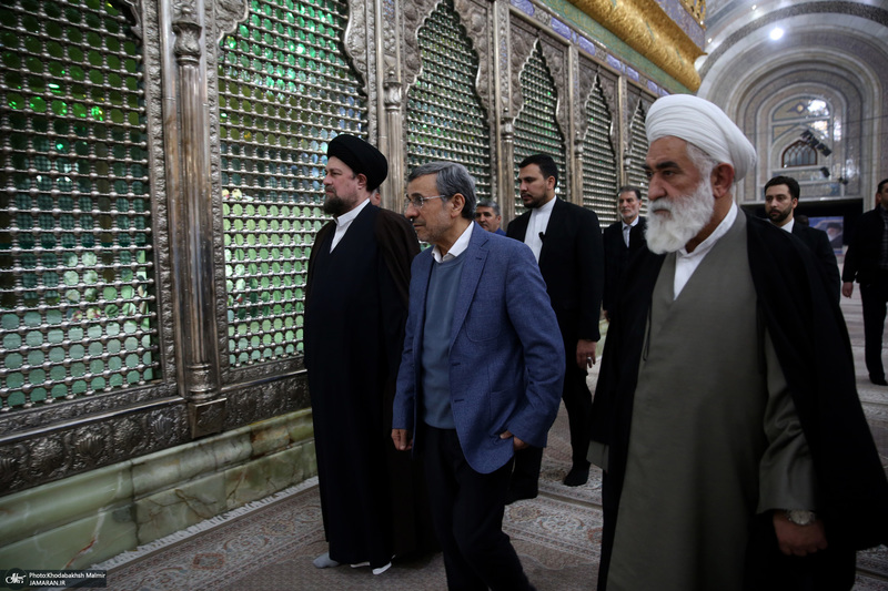 حضور محمود احمدی نژاد در حرم مطهر امام خمینی (س)
