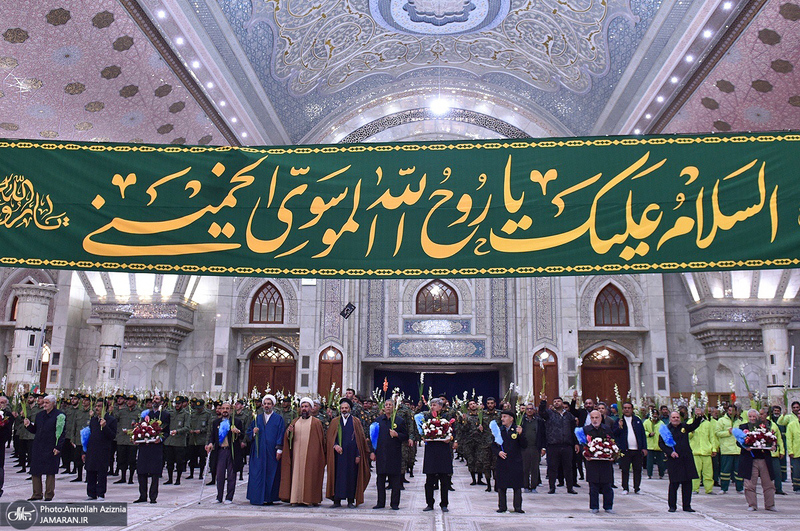 مراسم گل افشانی حرم مطهر امام خمینی (س)