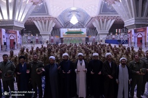 مراسم زیارت عاشورا پرسنل پادگان مرکز آموزش دژبان شهید اسدی کهریزک در حرم امام خمینی(س)