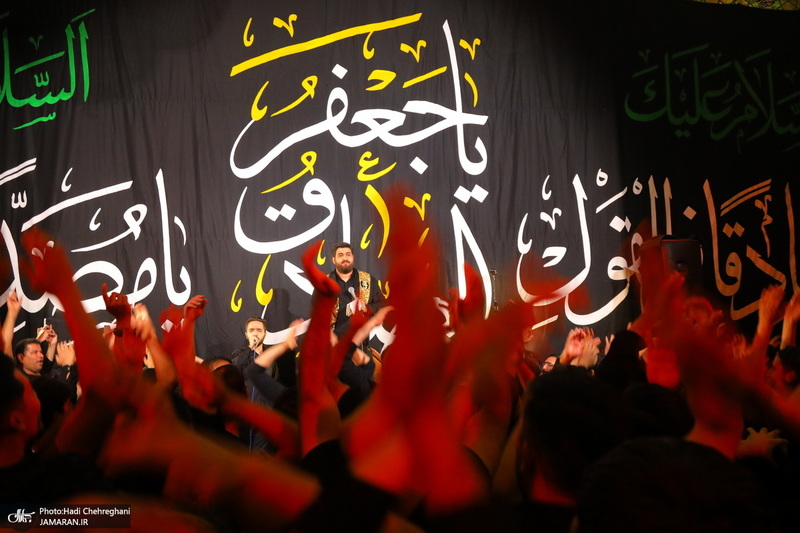 مراسم عزاداری سالروز شهادت امام جعفر صادق (ع) در مسجد اعظم قم