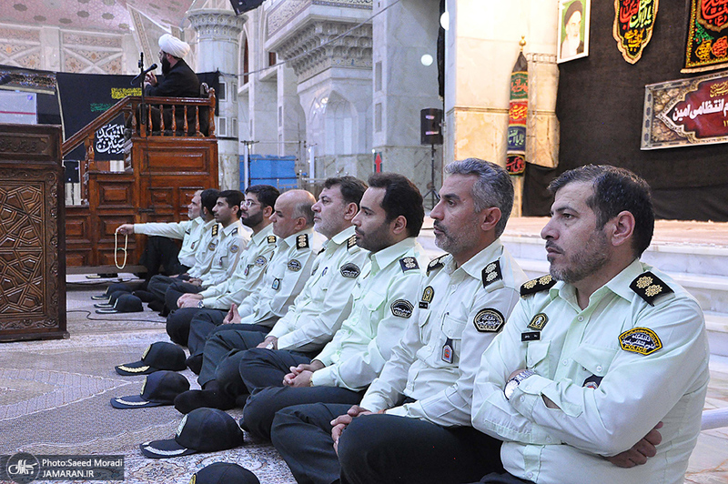 عزاداری دانشجویان دانشگاه علوم انتظامی امین در حرم مطهر امام خمینی(س)