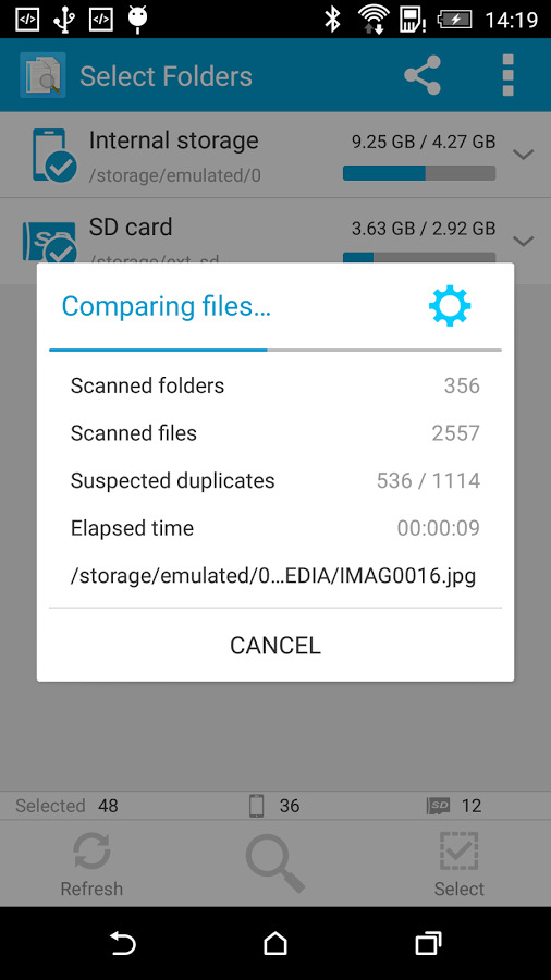 جستجو و حذف فایل های تکراری با دانلود Search Duplicate File برای اندروید