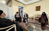 ديدار آیت‌الله سيد‌علی محقق داماد و آیت‌الله سيدمصطفی محقق داماد با حجت الاسلام و المسلمين كروبی (5)