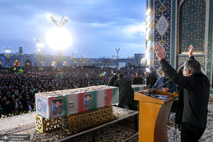 مراسم تشییع پیکر رئیس جمهور شهید در مشهد
